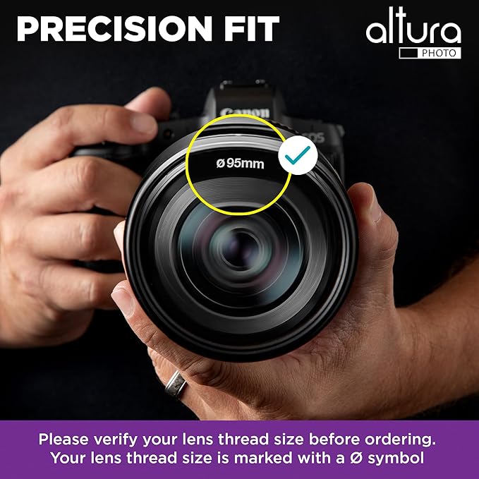 Altura Photo 95mm Lens Filter Kit - Multi-Coated UV Protector, CPL Polarizing and ND Neutral Density Filters + Case for Camera Accessories & Lenses