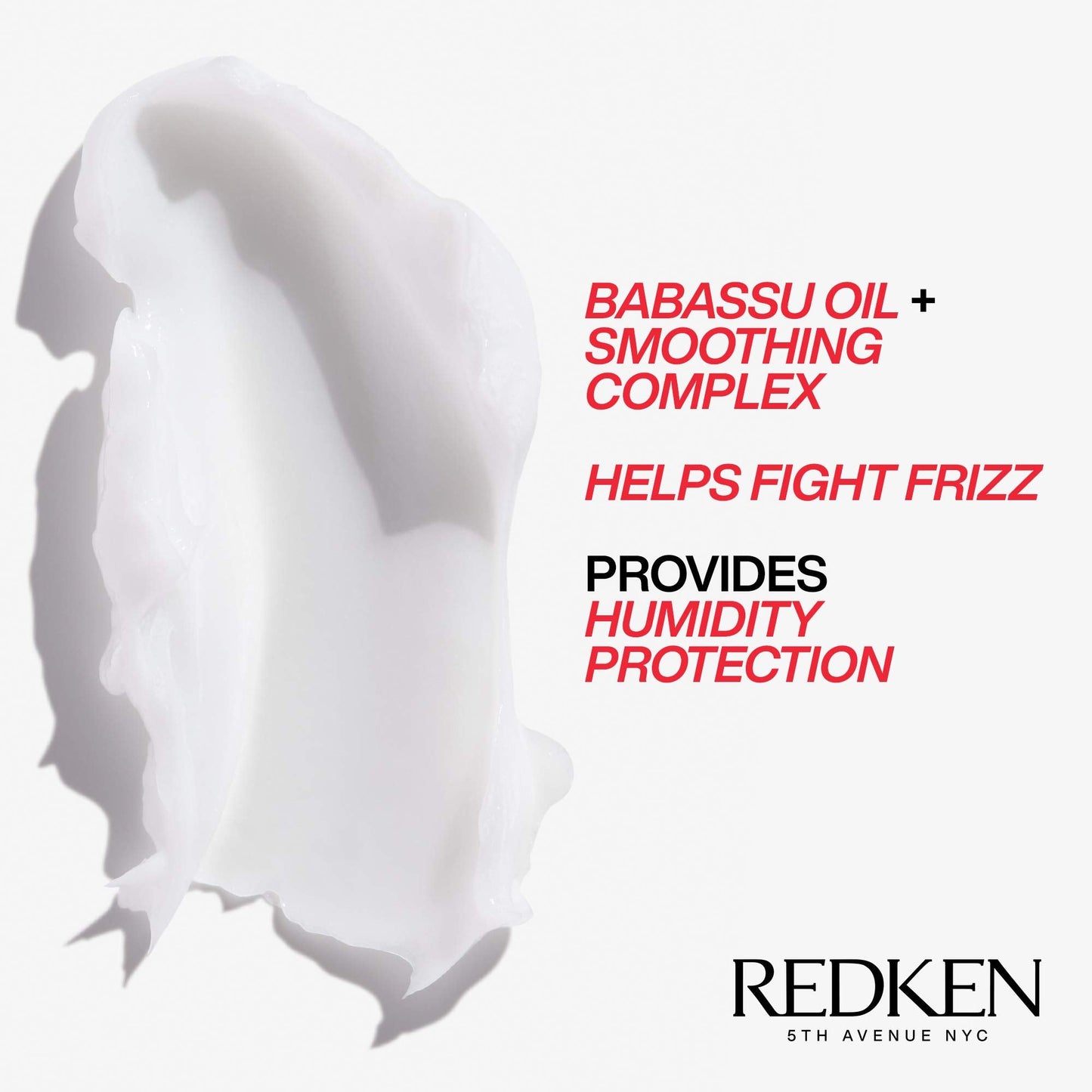 Redken Frizz Dismiss Shampoo, Conditioner and Rebel Tame Treatment Set For Frizzy Hair - Smooths Hair and Manages Frizz