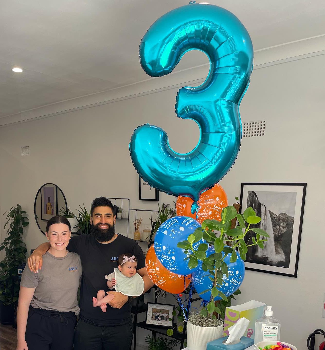 Number 7 Balloon by Light Blue - 40 Inch Giant Foil Balloon for 7th Birthday Party Decorations