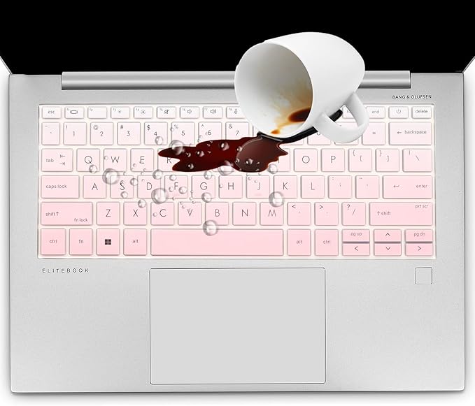 Keyboard Cover for HP EliteBook 830 835 840 845 1040 G9 G10 13.3 14 inch Laptop Accessories Keyboard Protective Skin (Not fit The 830/840/845/1040 G8 G7 G6 G5 G4 G3) -Ombrepink