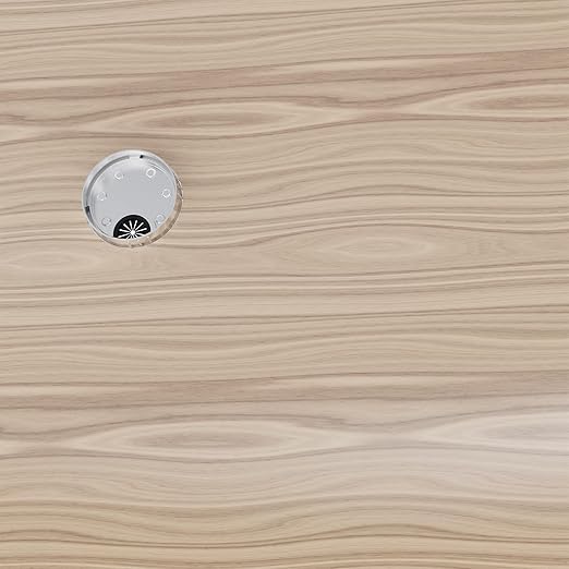 Skweawert Desk Grommet 2 Inch 50mm, Zinc Alloy Computer Desk Wire Hole Cover, Office Desktop Cord Cable Hole Metal Ring, Brushed Silver
