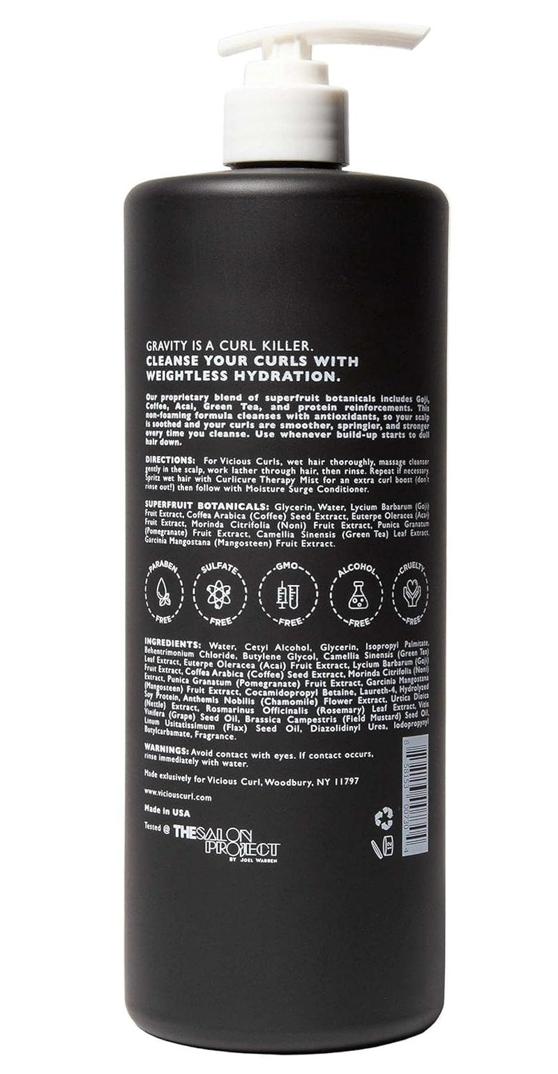 Co-Wash Curl Cleanser Shampoo for Curly & Coily Hair - Moisture-Sealing, Frizz-Free | 32 Fl Oz
