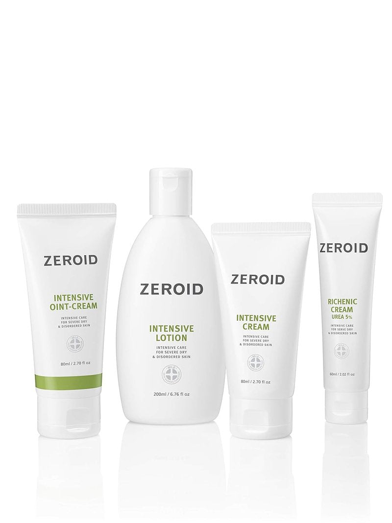 Zeroid Richenic Cream - Urea 5% Moisturizer for Dry Skin | Korean Dermocosmetic | 2 fl oz (60ml)