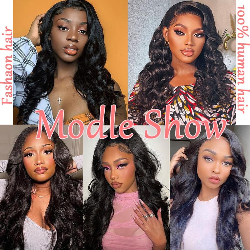 Body Wave Bundles Human Hair 16 Inch Human Hair Bundles Single Wavy Bundles 12A Brazilian Unprocessed Virgin Hair Extensions Human Natural Color Hair