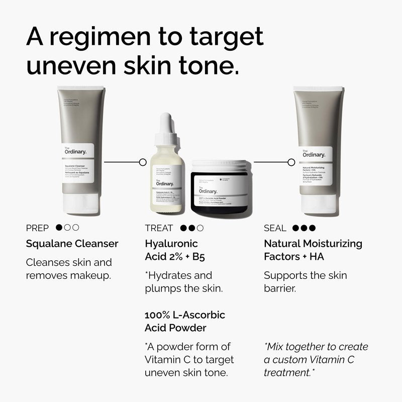 The Ordinary 100% L-Ascorbic Acid Powder, Vitamin C Treatment for Anti-Aging, 0.7 Ounce
