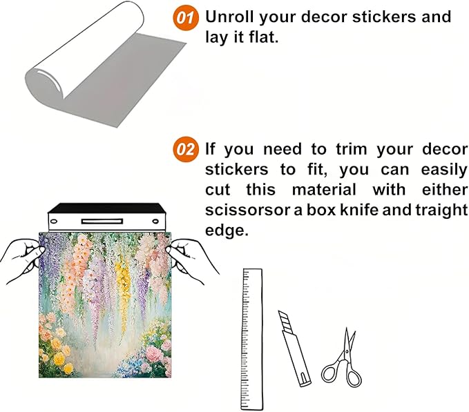 Dishwasher Magnet Cover 23x26 in Hanging Garden Wisteria and Floral Cascade Painting Dishwasher Cover for Kitchen Appliance Decoration Front Panel Sticker Rustic Home Decor