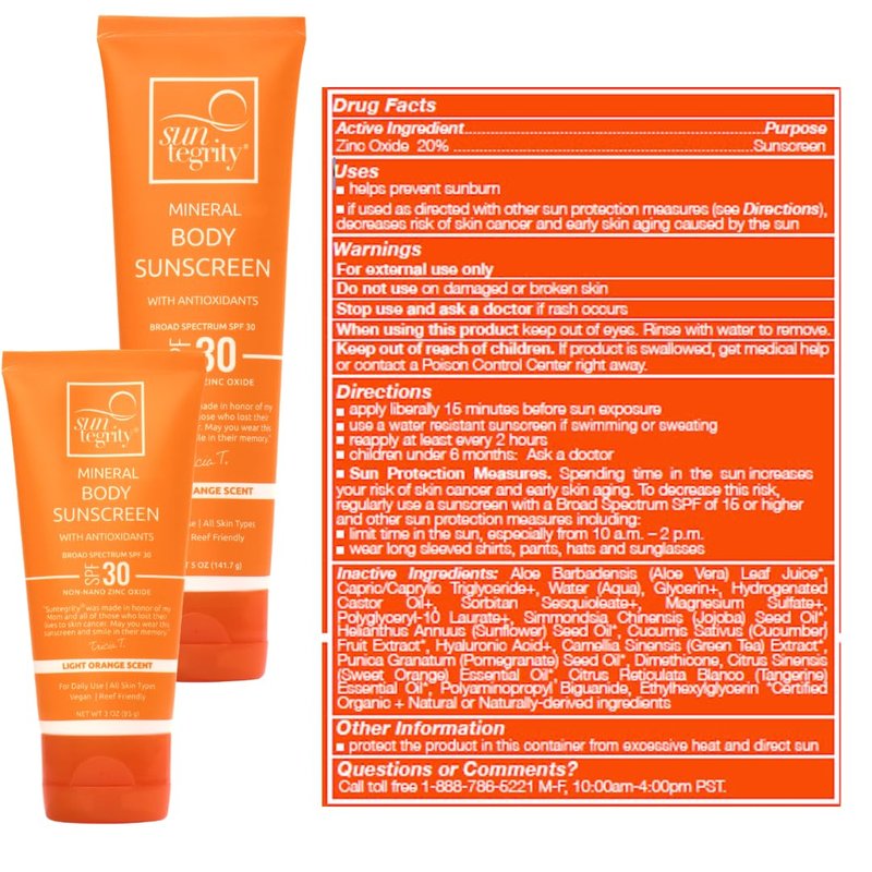 Suntegrity Mineral Body Sunscreen - SPF 30, 5 oz