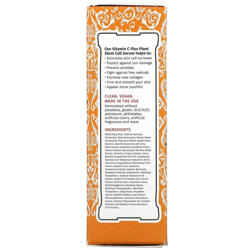 LilyAna Naturals Super C Serum - Face Serum - Anti-Aging Vitamin C Serum for Face with Hyaluronic Acid, Niacinamide, and Plant Stem Cell Complex - 1oz