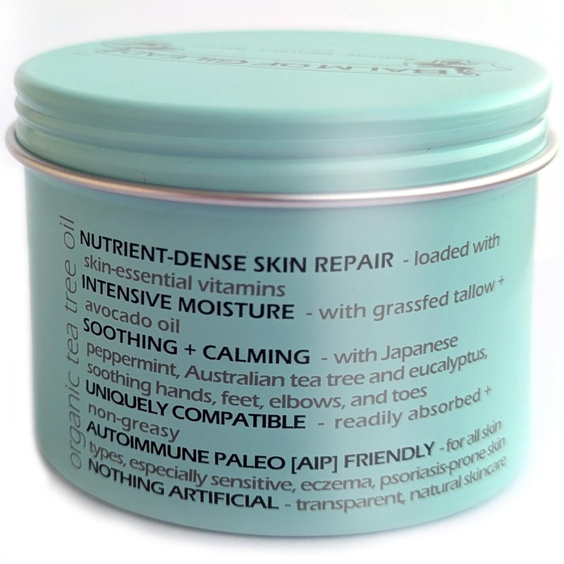 BALM OF GILEAD Foot Cream with Tea Tree and Eucalyptus β Intensive Moisturizing Cream for Dry, Cracked Heels and Feet β Refreshing Body and Skin Care Balm