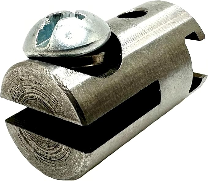 Auger Adapter FFA1 - Compatible With Rigid to General Drain Cleaner, Converts K40 K50 K375 K380 K400 K3800 5/8" Cable End (Not Cable Size) to fit General Slotted End Cable Drain Cleaners