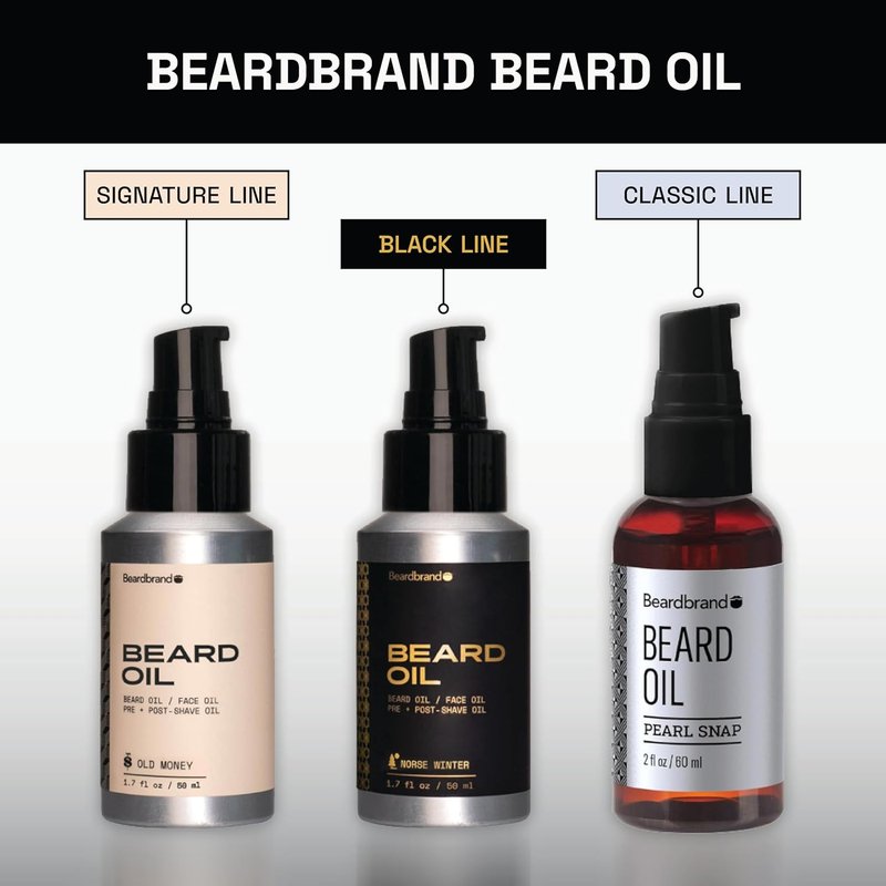 Beardbrand Men's Beard Oil - Jojoba Oil for Softening Stubble & Soothing Skin | Sandalwood & Cedar Scent, 2 fl oz