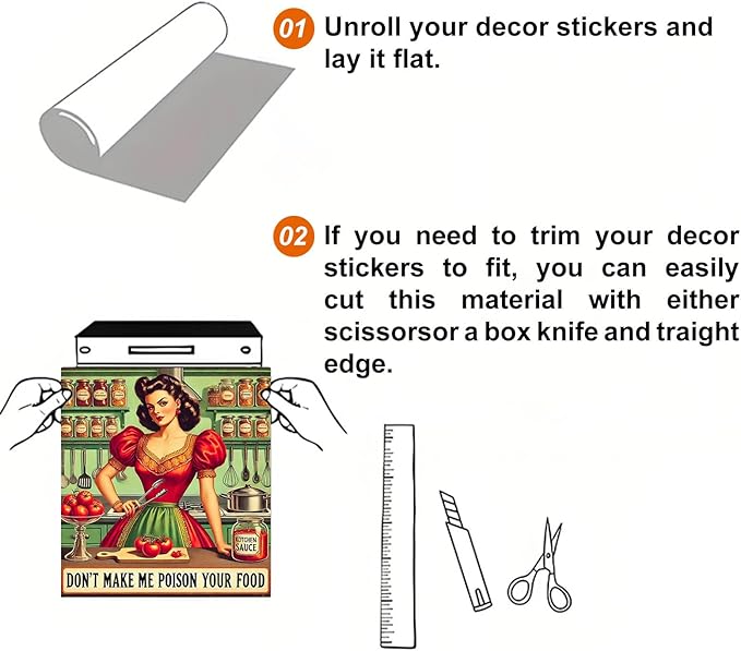 Dishwasher Magnet Cover 23x26 Inch Retro Kitchen Lady Magnetic Dishwasher Cover Magnetic Appliance Cover Home Refrigerator Magnetic Sticker Famhouse Style Kitchen Art Decor