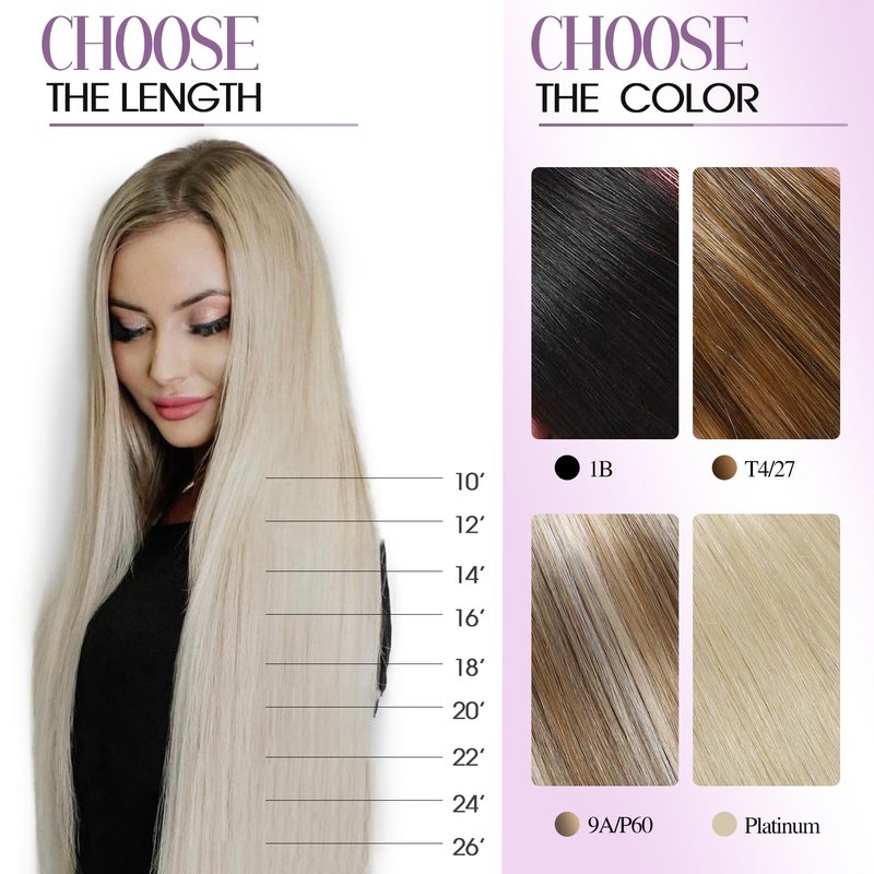 FANCEE OVO Hair Extensions Remy Human Hair PU Holes Wefts with Micro Beads Highlight Honey Blonde Volume Upgrade Butterfly Seamless Weft Invisible Beaded Hair Extension with Tools(40g 20Pcs, 14 Inch)
