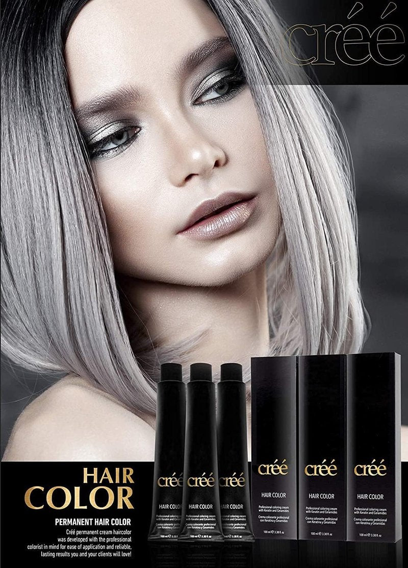 Cree Professional 7.99 - Cinnamon Permanent Hair Color - Long Lasting, Rich Vibrant - Gray Coverage 100ml - 3.4 fl.oz.