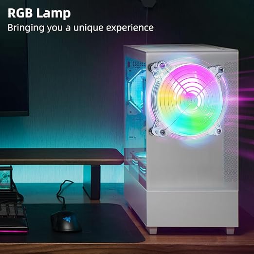 120mm 4.72" Small 5V USB Fan with Magnetic Screws – Quiet LED PC Cooling Fan for Mini PC, Laptop, PS5, Xbox, TV Box, Cabinet, Server & Electronic Devices