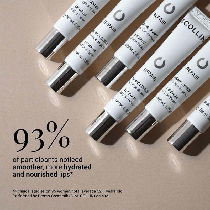 G.M. COLLIN Repair Lip Balm | Hydrating Treatment for Dry or Chapped Lips | Moisturizing Shea Butter to Soothe and Soften