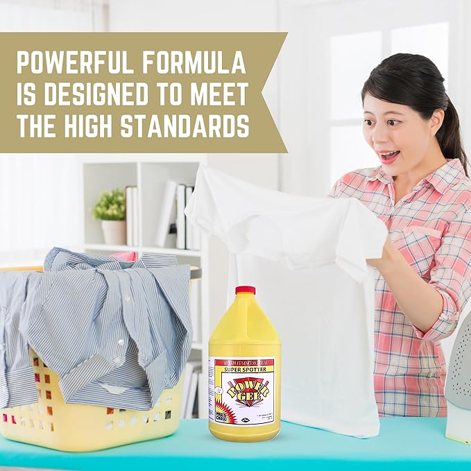 Pro's Choice Clothing Stain Remover Power Gel Super Spotter - Fabric Stain Remover for Clothes Laundry & Spot Remover - Stain Removal for Stubborn Ink - Grease Stain Remover for Clothes (1 Gallon)