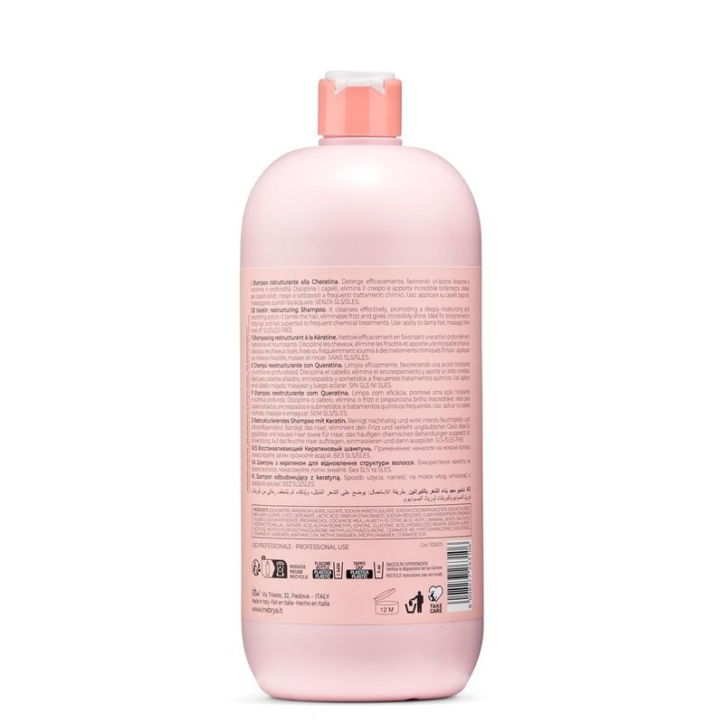 Inebrya Ice Cream Keratin Shampoo - Moisturizing for Dry, Damaged Hair | 33.8 oz.