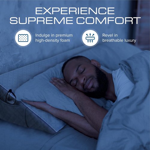 Kolbs Full Size Bed Wedge Pillow - Stylish Headboard Gap Filler for Comfort & Support