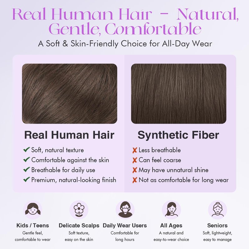 SOFEIYAN Human Hair Bun 100% Real Human Hair 16g Messy Bun Natural Tousled Stretchy Fluffy Donut Updo Elegant Chignon with Elastic Rubber Band Fake Bun Hair Piece for Women - Natural Black