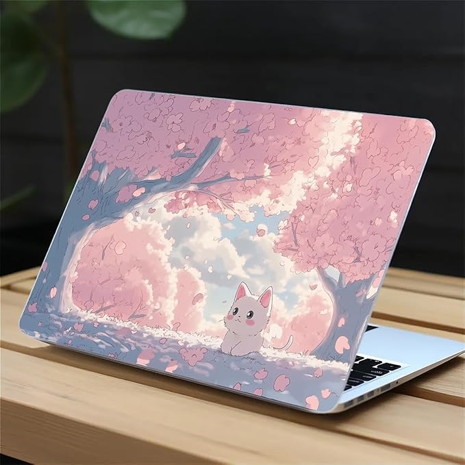 COTAIL Compatible with MacBook Air 13.3 13.6 Inch Case 2022 2021 2020 2019 Plastic Hard Shell Case Cover,13.3 Air (A1932/A2179/A2337), Cute Cat