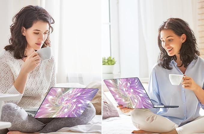 Tuiklol for MacBook Pro 14 Inch Case 2026 2025 2024 2023 2022 2021 Release M5/M4/M3/M2/M1 A2442 Pro/Max,Hard Shell Case with Screen Protector for Touch ID, Bright Abstract