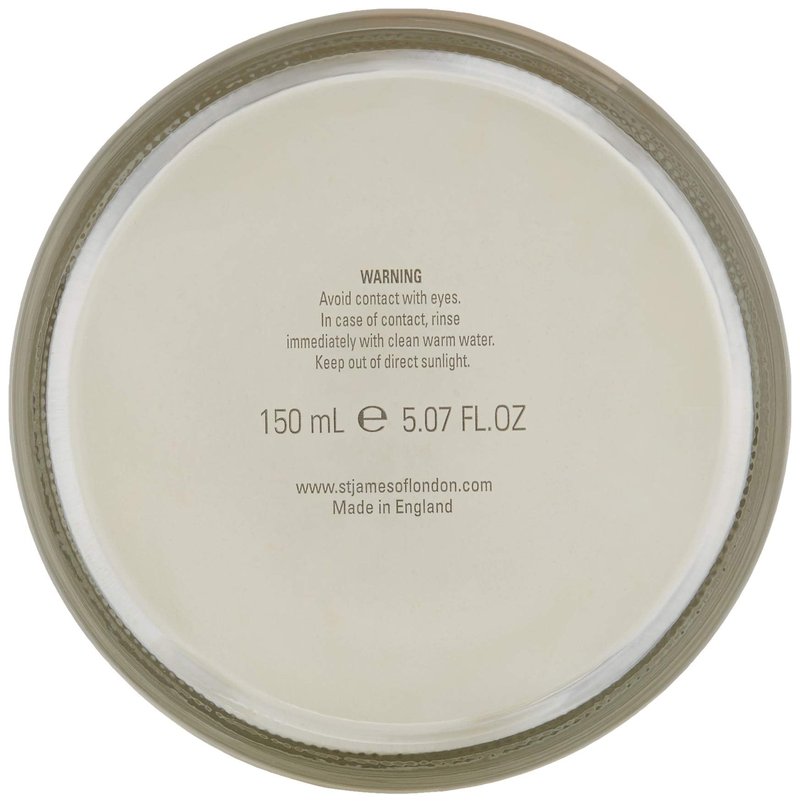 St James of London Mandarin & Patchouli Shave Cream Jar, 5.07oz