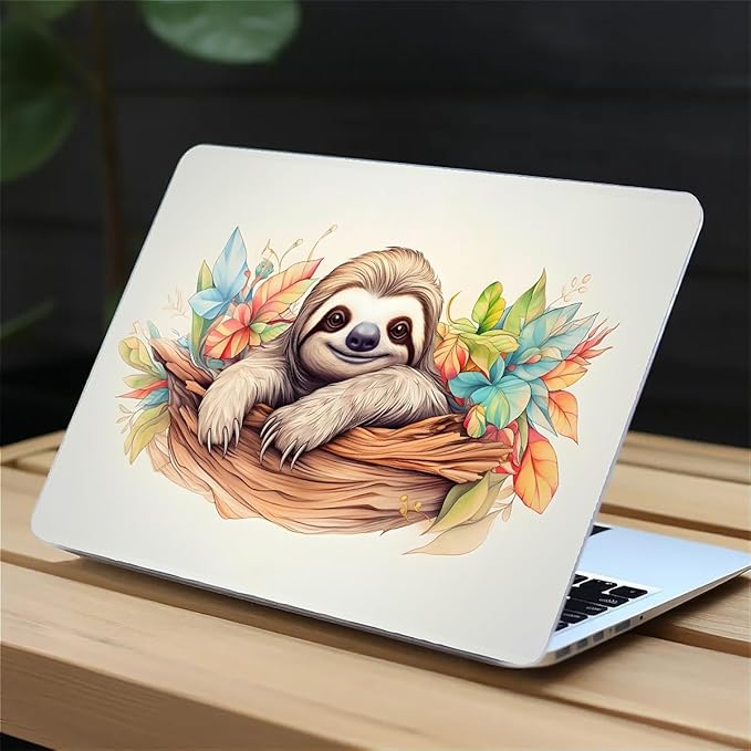 COTAIL Compatible with MacBook Air 13.3 13.6 Inch Case 2022 2021 2020 2019 Plastic Hard Shell Case Cover,13.3 Pro(A1706/A1708/A1989/A2159/A2289/A2338), Sloth