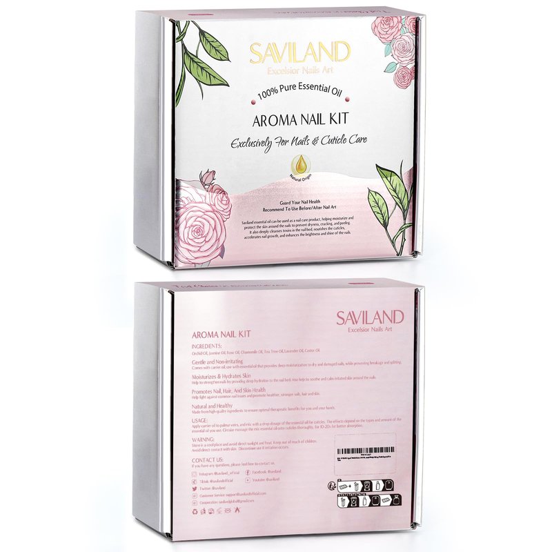 SAVILAND Essential Oil Cuticle Oil - Nail Oil for Growth Strength Scented Essential Oils for Nails, Diffuser, Humidifiers, Skin Care, Massage, Laundry, DIY Candle Christmas Gift for Women