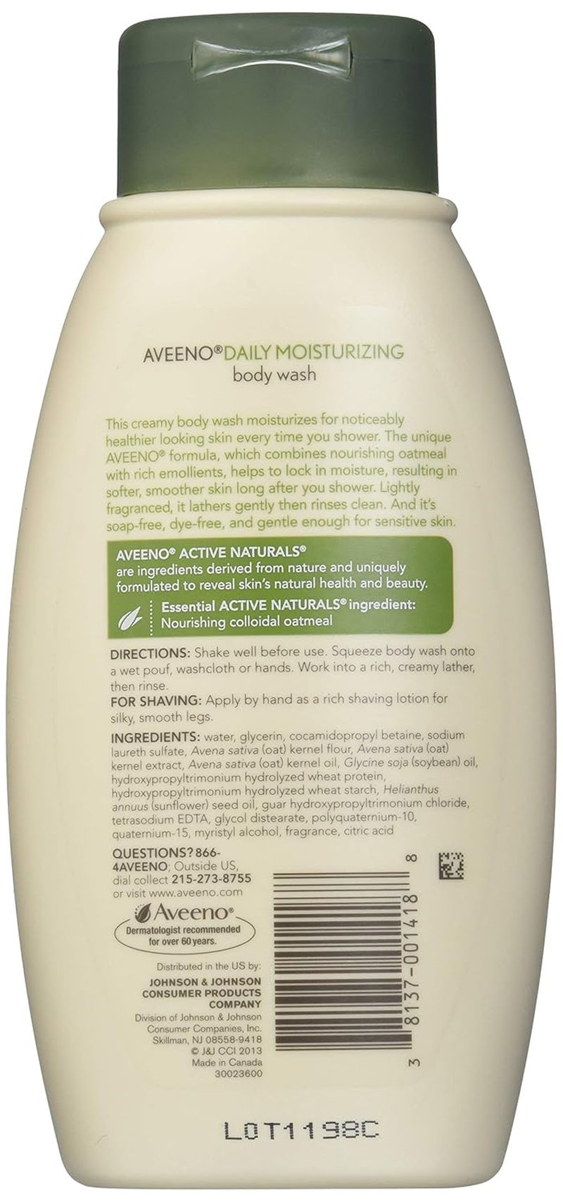 Aveeno Daily Moisturizing Body Wash - Hydrating Formula | 12 fl oz