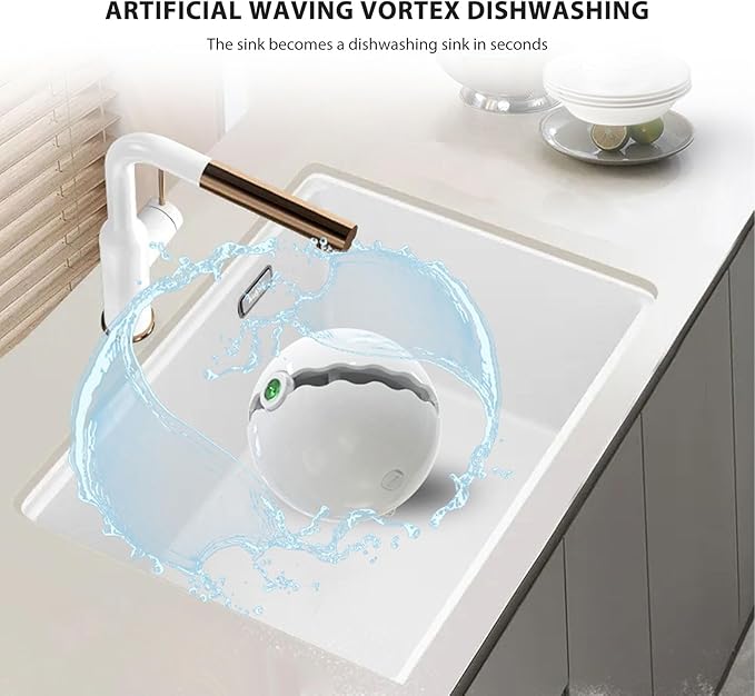 Dishwasher for Kitchen Sinks Compact USB Powered Device for Dishes Plates and Utensils