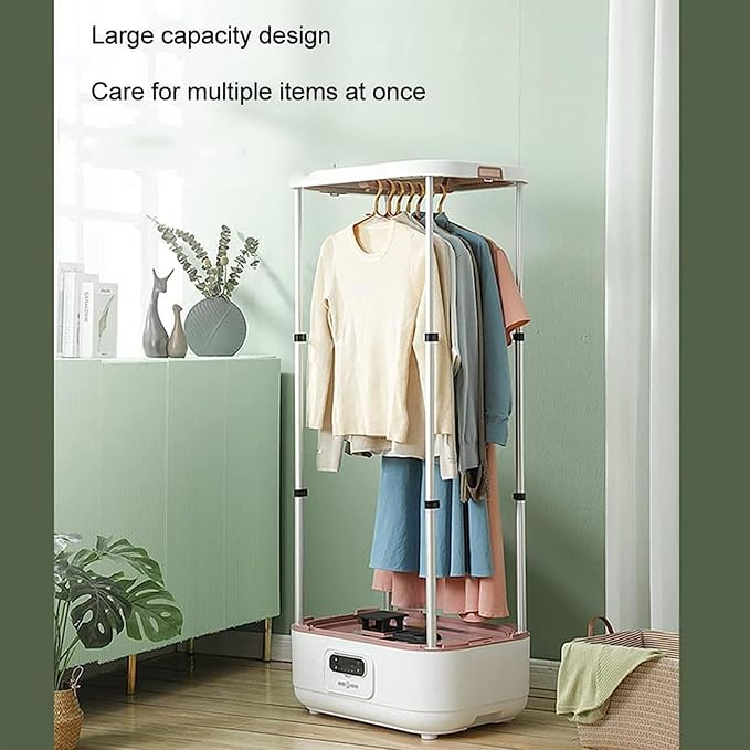 Garment Steamer, Automatic Ironing Machine,Collapsible Automatic Wireless Vertical Steam Iron with Wrinkle Removal Clip, for Clothes & Fabric, One-Key Care, Quick-Drying Steam
