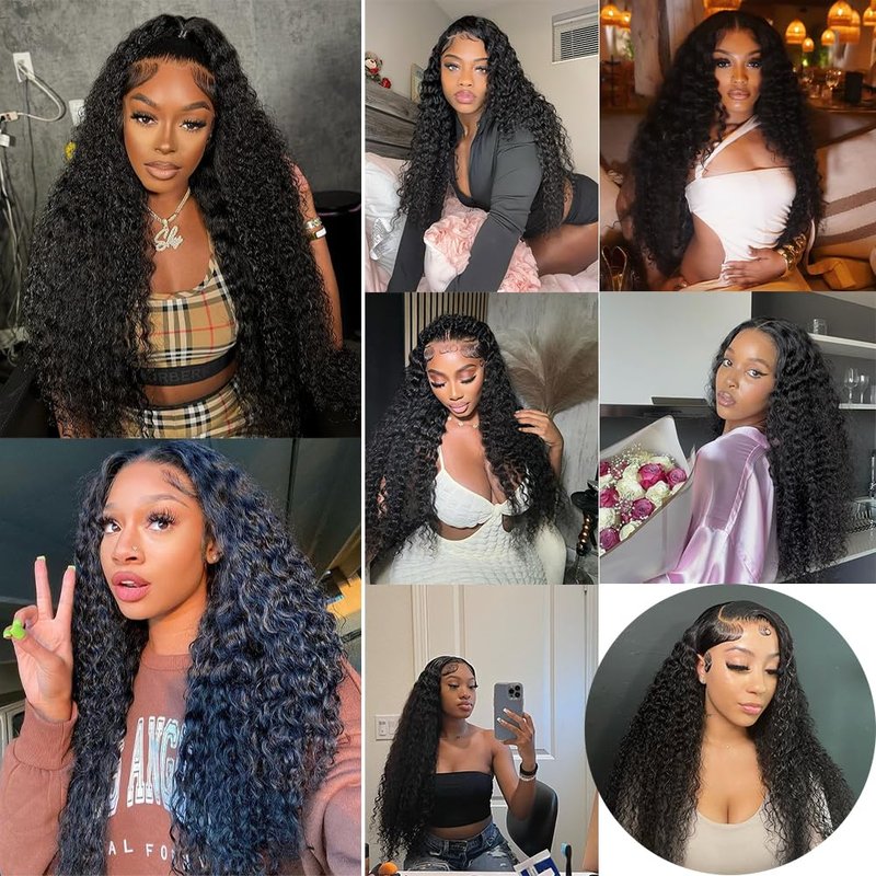 Deep Wave Bundles - 100% Unprocessed Brazilian Virgin Human Hair | 20” Double Weft for Natural Black Women