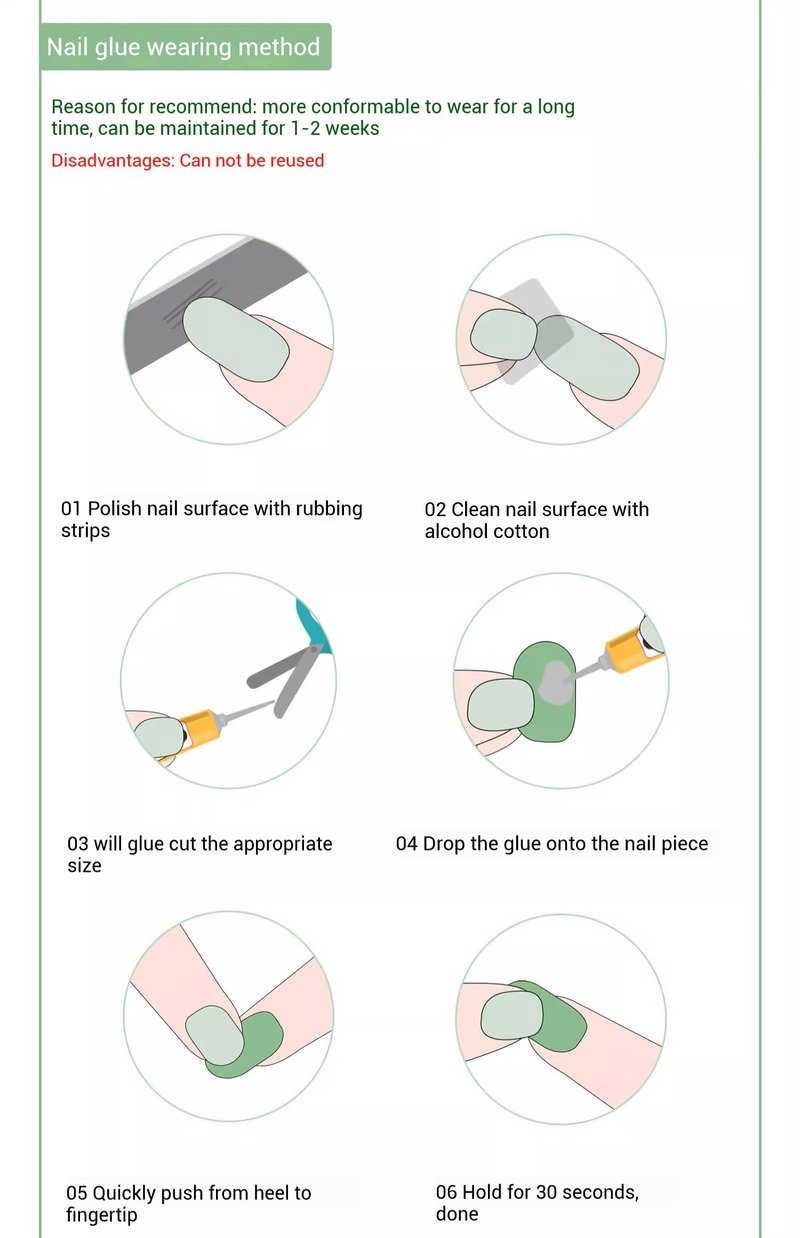 Press on Nails Fake Nails Acrylic Green With Design Medium Length Handmade Painted By Artist For 3d Effect Pink Cat's Eye Glitter Nail Kit with Nail Glue for Women and Girls 10pcs-Small