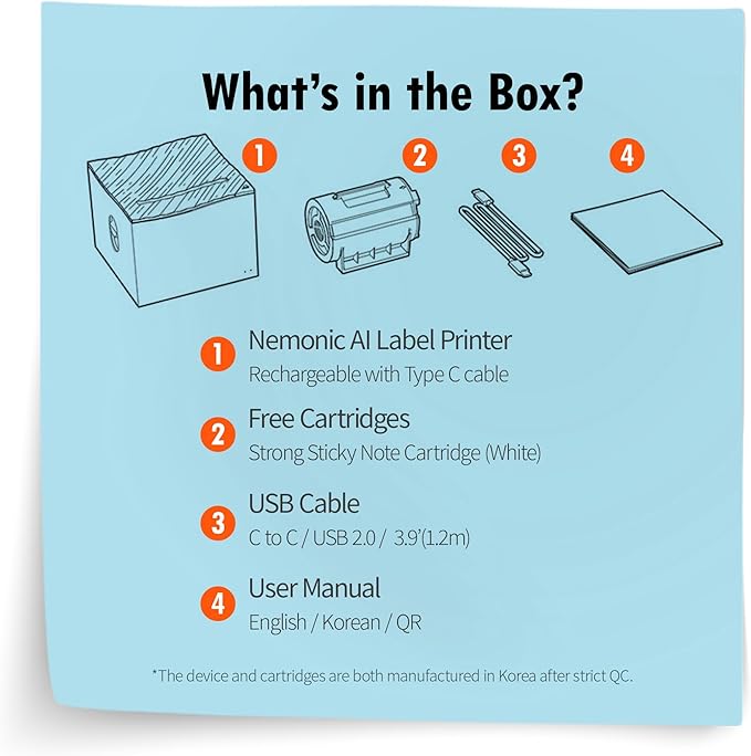 MANGOSLAB Thermal Sticker Printer