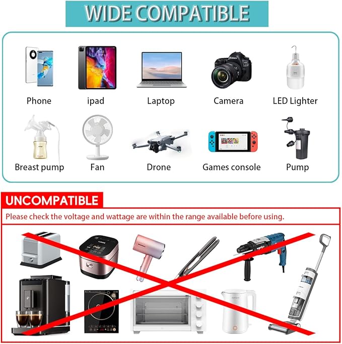 300W Car Power Inverter 12V to 110V Car Outlet Adapter