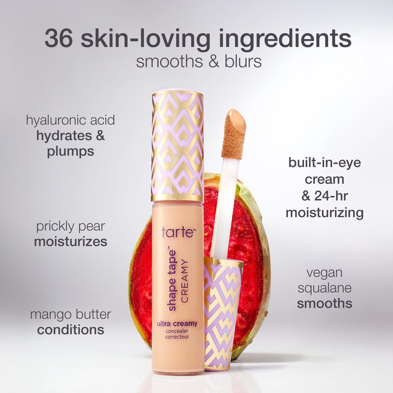 tarte shape tape creamy concealer – Full Coverage Makeup with Built-In Eye Cream, 24HR Hydrating Natural Moisturizing Matte Finish for Redness & Fine Lines, Vegan & Cruelty-Free, full size, 22N