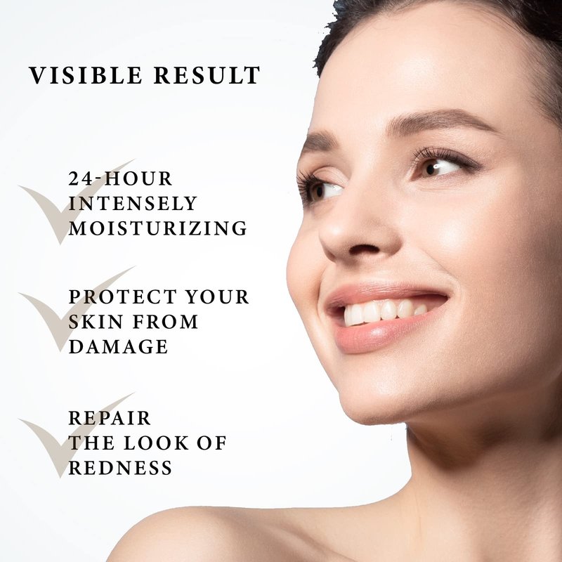 NEW ANGANCE Hydrating Goat Milk Cream Skincare Collagen Face Moisturizer for All Skin Types Day and Night Cream Hydrate Smooth Your Skin, 1.4 Fl Oz