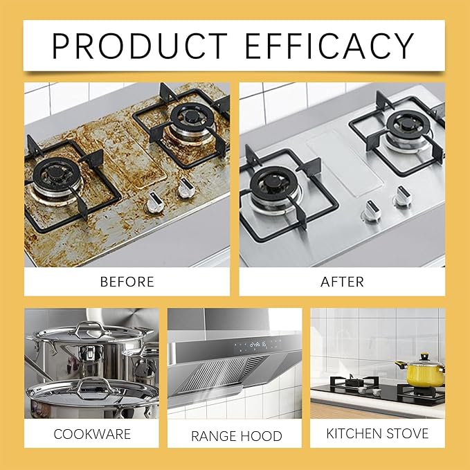 Kitchen Heavy Oil Cleaner Spray, 2026 New All Purpose Kitchens Heavy Oil Cleaning Agent, Grease Remover, All Purpose Kitchen Cleaner for Ovens Stovetops Countertops, for Stubborn Oil Stains (2PC)