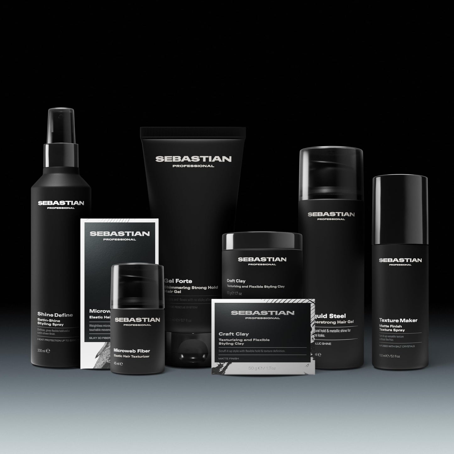 Sebastian Professional Gel Forte Strong-Hold Hair Styling Gel | Enhance Shine & Non-Sticky Formula | 6.7 fl oz