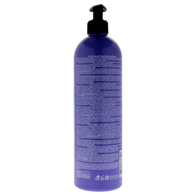 CHI Color Illuminate Shampoo, Provides Balanced Color Replenishment Between Salon Services, Sulfate, Paraben, & Cruelty-Free, Platinum Blonde, 25 Oz
