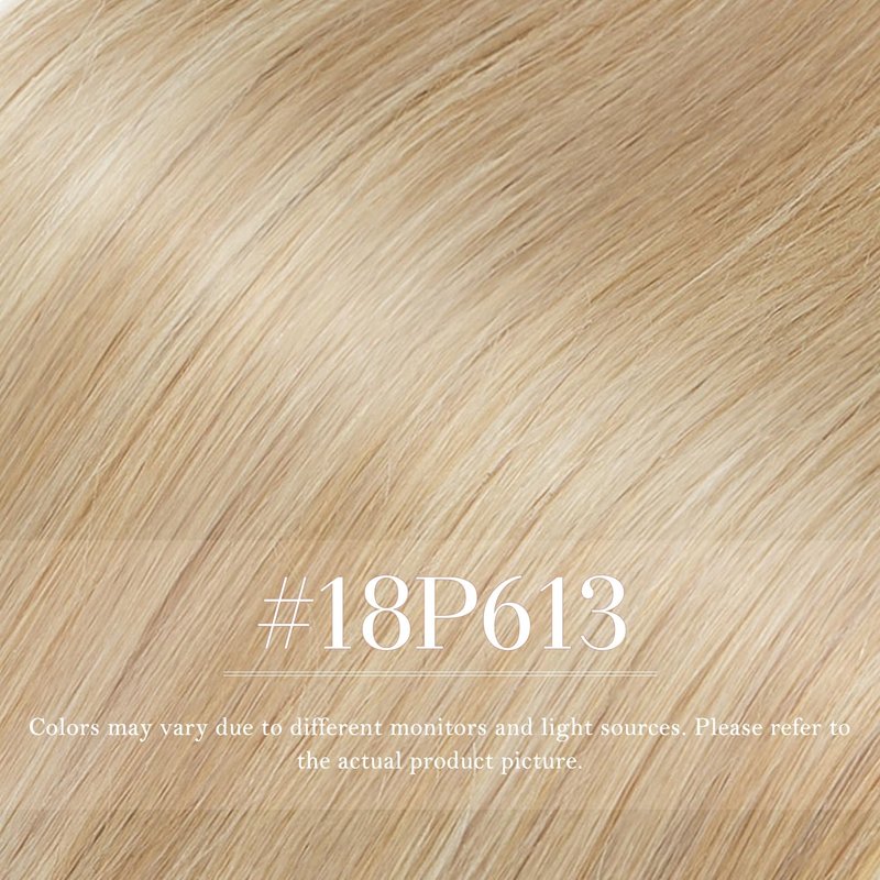 TESSHAIR Micro Loop Hair Extensions, 100% Remy Human Hair, Microlink Extensions, No Tangle & Smooth, 50 Strands 50g, 16 Inch #Blonde & Bleach Blonde