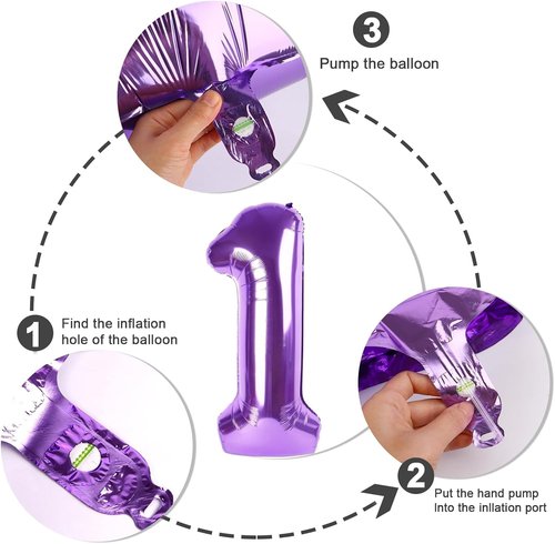 Big 40-Inch Foil Number 23 Balloon - Purple Birthday Decorations for Women | Perfect for Graduations & Celebrations