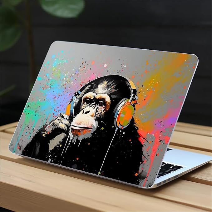 COTAIL Compatible with MacBook Air 13.3 13.6 Inch Case 2022 2021 2020 2019 Plastic Hard Shell Case Cover,13.6 Air (A2681) M2 2022, Monkey