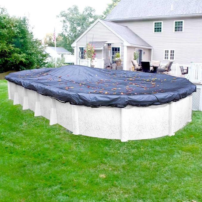 Doheny’s Professional Grade Leaf Nets for Above Ground Pools – 33' Round – Makes Clean-Ups Fast – Lightweight, Versatile & Durable – Keeps Leaves Out