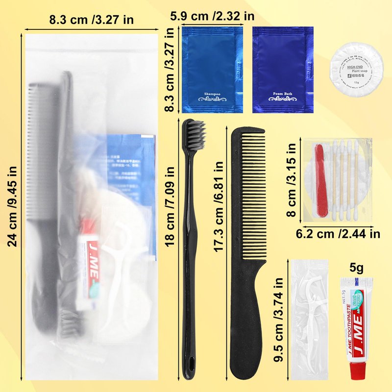 Hygiene Kit Bulk, Individually Packed, The Travel Hygiene Kit is Fully Equipped and Clean and Hygienic, Convenience Kits Suitable for Hotel, Camping, Home, Travel (30-Pack)