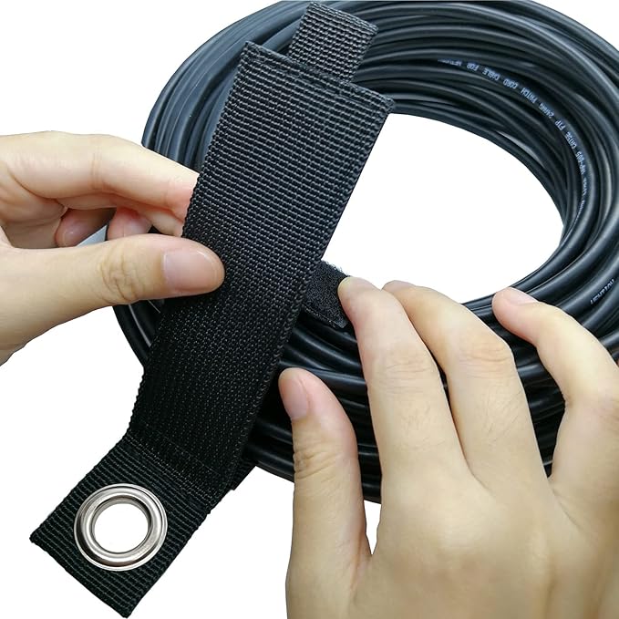 ZTSXLLIM Heavy-Duty Storage Straps (Assorted 10 Pack) - Extension Cord Storage, Organizer, Cord Wrap Keeper, Cable Straps for Tools, Hoses, Rope, RV, Workshop and Garage Wall Storage and Organization