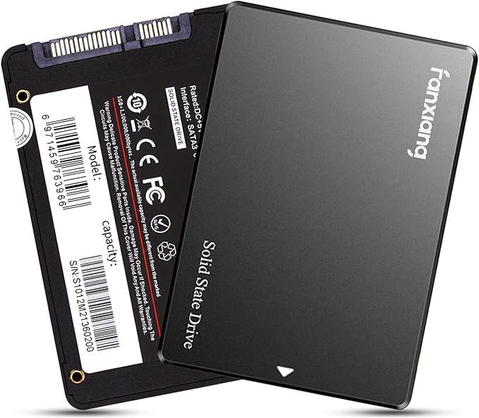 fanxiang S101 512GB SSD SATA III 6Gb/s 2.5" Internal Solid State Drive, Read Speed up to 500MB/sec, Compatible with Laptop and PC Desktops(Black)