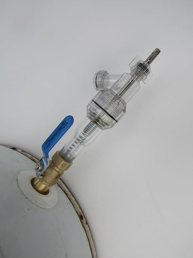 Full-Port Water Heater Drain Valve Kit, ¾ⳠNPT Shank â Fast Flush Upgrade, Compatible with Turbo Tank Cleaner Water Heater Cleaning Tool