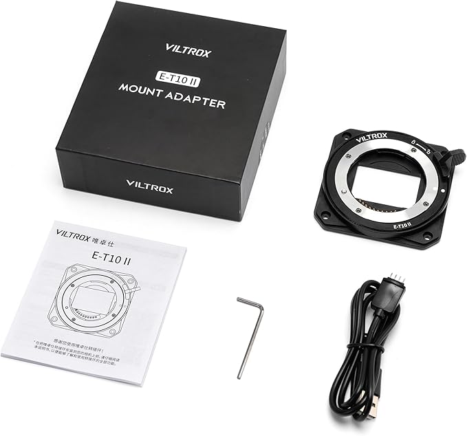 VILTROX E-T10 II Lens Mount Adapter Converter Compatible with Sony E Mount Lens to Z-CAM E2-M4 and E2-S6 Cinema Cameras